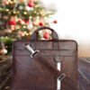 BS03 Strapit Tan Laptop file messenger bag - view 5