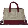 CF00 front Strapit Eco-Friendly Jute Laptop Bag - view 3