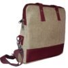 CF00 side & front Strapit Eco-Friendly Jute Laptop Bag - view 2